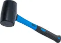 Produktbild: BGS 1960 | Gummihammer | Fiberglasstiel | schwarzer Kopf | Ø 50 mm | 280 g
