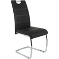 Produktbild: Carryhome Schwingstuhl, Schwarz, Textil, Rundrohr, 43x98x59 cm, Lederauswahl, mit Griff, Esszimmer, Stühle, Esszimmerstühle, Schwingstühle
