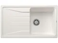 Produktbild: BLANCO SONA 5 S | Granitspüle aus SILGRANIT weiß | Einbauart: Einbau von Oben | reversibel | für 50 cm breite Unterschränke | Großes Becken | Reinigungsfreundliche Öberfläche | [86x50x20,2 cm]