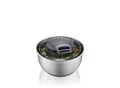Produktbild: Gefu Salatschleuder Pullit, Schwarz, Transparent, Metall, Kunststoff, 4,5 L, rund, 18.5 cm, Deckel mit Sichtfenster, Kochen, Küchenhelfer, Salatschleuder