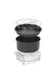 Produktbild: Tefal XA1120 Easy Fry XL-Zubehör-Set | Einsatz Garkorb | 4 Zubehörteile | Heißluftfritteuse | gesundes Kochen | Antihaftbeschichtung, Edelstahlfarben, Grau