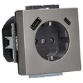Produktbild: Busch Jaeger 20EUCB2USBAC-866 Steckdose USB AC Safety+ Pur Edelstahl