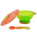 Produktbild: Vital Baby Unbelievabowl Set mit Deckel & Löffel - rutschfester Kinderteller, Kinderschüssel mit abnehmbarem Saugfuß für Babys und Kleinkinder ab 9 Monate, Schale ideal zur Beikosteinführung