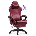 Produktbild: GTPLAYER Gaming Stuhl, Ergonomischer Gaming Sessel Schreibtischstuhl PC Gamer Racing Stuhl mit Fußstütze Lautsprecher Musik Bürostuhl bis 150kg belastbar