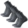 Produktbild: DANISH ENDURANCE Basicsocken Long Distance (3-Paar) rutschfeste Sportsocken, Ideal für Läufer, Anti-Blasen grau 43-47