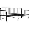 Produktbild: vidaXL Ausziehsofa Bettgestell Schwarz Metall 90x200 cm Modell 2650960