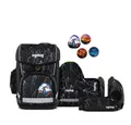 Produktbild: ergobag Schulranzen Cubo Light (5tlg., inkl. Federmäppchen, Schlamperrolle, Sportbeutel und Kletties)