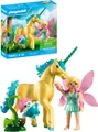 Produktbild: Playmobil® Sammeleinhorn, Sonnenscheinblüte mit Fee (71842), Princess Magic Konstruktions-Spielset, (24 St)