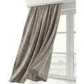 Produktbild: Beautex Verdunkelungsvorhang Samt Vorhang Kräuselband U-Band Gardine Velvet abdunkelnd (1 St), Hakenaufhängung, abdunkelnd silberfarben 140 cm x 245 cm