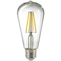 Produktbild: SIGOR LED Filament Edisonlampe ST64, 230V, Ø 6.4cm / L 14.3cm, E27, 7W 2700K 806lm 300°, dimmbar, klar SIG-6136201