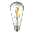 Produktbild: LED Filament Edisonlampe ST64, 230V, Ø 6.4cm / L 14.3cm, E27, 7W 2700K 806lm 300°, dimmbar, Klar