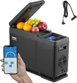 Produktbild: VEVOR Auto-Kühlschrank, 12 V Auto-Armlehnen-Kühlschrank, tragbare 8-Liter-Einzelzone, einstellbarer Temperaturbereich -20 °C bis 20 °C, 12/24 V Gleichstrom und 100–240 V Wechselstrom, Kompressorkühler