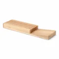 Produktbild: Continenta Messerblock für Schublade Holzmesserblock Messer Block Gummibaumholz