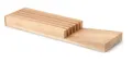 Produktbild: Continenta Schubladen Messerblock für 5 Messer Gummibaumholz 39 x 11 x 3,5 cm