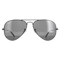 Produktbild: Ray-Ban Sonnenbrille Aviator 3025 002/48 Poliert Schwarz Schwarz Polarisiert