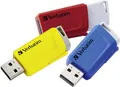 Produktbild: Verbatim USB-Stick 3x 16GB 3.2 Store'n Click Gen1 ro,bl,gb extern retail (49306)
