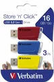 Produktbild: Verbatim Store 'n' Click USB 3.2 Gen 1 3x 16GB Rot/Blau/Gelb USB-Stick #14184028