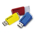 Produktbild: Verbatim Store 'n' Click USB-Stick 3x, USB 3.2 Gen 1, 16GB, Speicherstick mit Ve