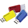 Produktbild: Verbatim V Store N CLICK USB-Stick 16 GB Gelb, Rot, Blau 49306  USB-A (USB 3.2