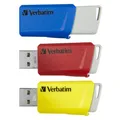 Produktbild: verbatim USB-Sticks Store ´n´ Click rot, gelb, blau 16 GB, 1 St.