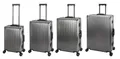 Produktbild: Travelhouse Trolleyset Tokyo, 4 Rollen, (4 tlg., Hartschalen Trolley Set), Aluminium Hartschale TSA Zahlenschloos Aluminium-Rahmen