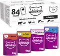 Produktbild: Whiskas Adult 1+ Gemischte Auswahl Katzen Nassfutter in Gelee Partion 84x85g