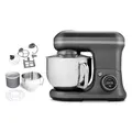 Produktbild: MEDION Küchenmaschine (5 Liter Edelstahlschüssel, 1.200 Watt, Eisschüssel für Zubereitung von Eis, Mischen Kneten Rühren, Digitales Display, Knetmaschine, Teigmaschine, MD18420) Titan