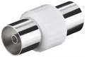 Produktbild: Goobay® Koax-Adapter: Koax-Buchse auf Koax-Buchse aus Kunststoff