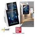 Produktbild: revolt 2er-Set WLAN-Thermostate für Fußbodenheizungen, Touchdisplay