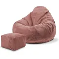 Produktbild: Dreamroots Sitzsack, Pink, Cognac, Textil, 70x70x70 cm, Oeko-Tex® Standard 100, Wohnzimmer, Hocker, Sitzsäcke, XXL Sitzsäcke