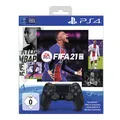 Produktbild: PS4 Controller org. black V2 + FIFA 21 wireless Dual Shock 4 Spiel als Code UN 3481 Li-ion batteries contained in equipment