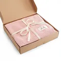 Produktbild: Livella Babydecke aus 100% Bio-Baumwolle, Premium Strickdecke samt weich und atmungsaktiv, Ideal für zarte Babyhaut, Oeko-TEX Standard 100 und GOTS Zertifiziert (Rosa)