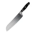 Produktbild: Nirosta Santoku Messer Trinity 34 cm – Hochwertiger Edelstahl – Santokumesser in Profi-Qualität für Gemüse, Fleisch & Co – Handgeschärfter Taper-Klingenschliff – Schwerer Griff mit Fingerschutz