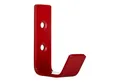 Produktbild: SO-TECH® Kleiderhaken Wandhaken Edelstahl 60 x 20 x 45 mm oder 142 x 20 x 45 mm, (1-St), kleiner Jackenhaken mit abgerundeten Kanten signalrot