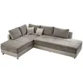 Produktbild: luma-home Ecksofa-Dauerschläfer, Graubraun, Textil, 4-Sitzer, Füllung: Kaltschaum, Ottomane rechts,L-Form, 306x223 cm, Wohnzimmer, Sofas & Couches, Wohnlandschaften, Ecksofas
