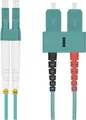 Produktbild: Helos 115742 LWL Patchkabel 50/125µm OM3 SC/LC aqua