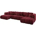 Produktbild: Altdecor Wohnlandschaft, Bordeaux, Textil, 6-Sitzer, L-Form, 405x90x185 cm, Wohnzimmer, Sofas & Couches, Wohnlandschaften, Wohnlandschaften in U-Form