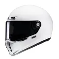Produktbild: HJC V10 Solid White Gr. M Motorradhelm Integralhelm Retro Helm weiß