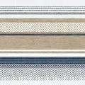 Produktbild: Mank Serviette Airlaid Lagos in Beige-Blau, 40 x 40 cm, 50 Stück - Strukturen Linien Streifen