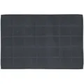 Produktbild: Ross Uni-Zwirn Frottier Badematte Karofond 50x70 cm | anthrazit - schwarz
