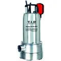 Produktbild: T.I.P. Schmutzwasser Tauchpumpe - Edelstahl, 20.000l/h, Flachabsaugend,  8m