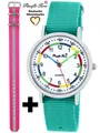 Produktbild: Pacific Time Quarzuhr Set Kinder Armbanduhr First Lernuhr Wechselarmband, Mix und Match Design - Gratis Versand