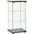 Produktbild: vidaXL Vitrinenschrank Hartglas Schwarz