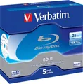 Produktbild: Verbatim 5 x BD-R - 25 GB 6x - Jewel Case (Schachtel)