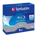 Produktbild: 1x5 Verbatim BD-R Blu-Ray 25GB 6x Speed Jewel Case