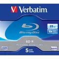 Produktbild: Verbatim BD-R SL 25 GB 6x 5er-Pack Jewel Case Blu-Ray-Rohlinge #24993632