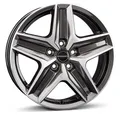Produktbild: 1x BORBET DESIGN CWZ mistral anthracite glossy polished 6.0Jx17 5x112 ET30