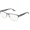 Produktbild: Converse CV3019 Unisex-Brille inkl. Gläser Vollrand Quadratisch Edelstahl-Gestell 55/16/145, grau