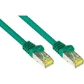 Produktbild: Good-Connections Netzwerkkabel 8070R-003G, grün, Cat 7 500MHz 10Gbit/s, S/FTP, RJ45 auf RJ45, 0,25 m