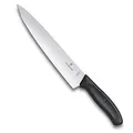 Produktbild: Victorinox Swiss Classic, Profi Tranchiermesser, Extra Scharfe Klinge, gerader Schliff, 22 cm, Kunststoffgriff, Rostfreier Stahl, schwarz